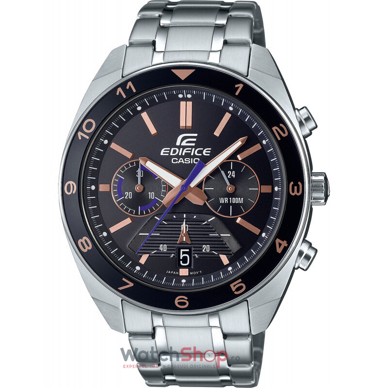 Ceas Casio Original Barbatesc Sport Negru EDIFICE EFV-590D-1AVUEF Quartz cu Comanda Online