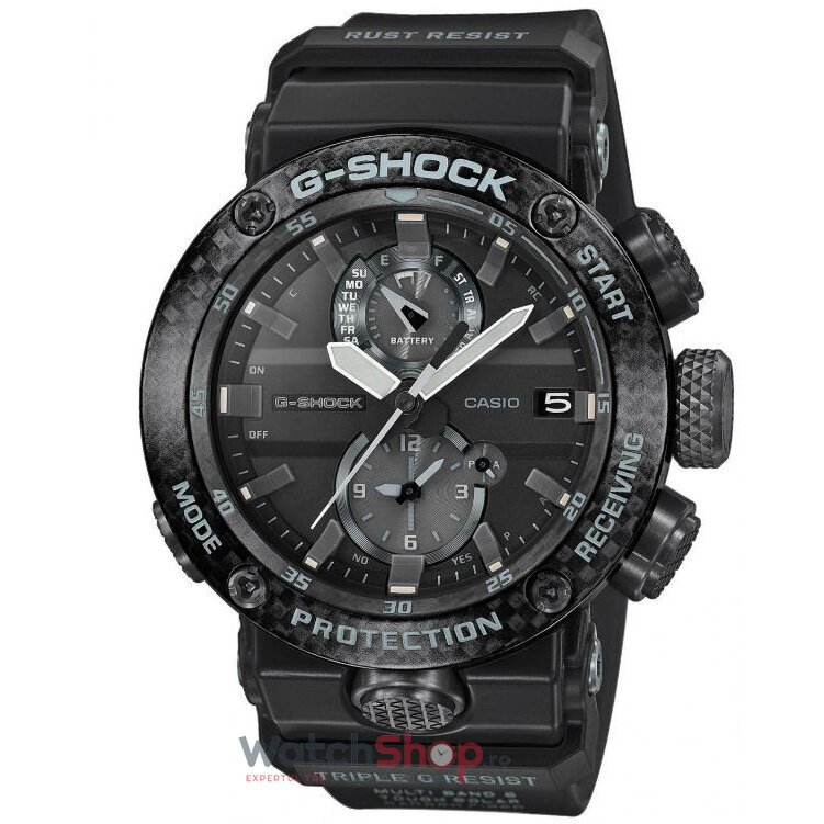 Ceas Casio Original Barbatesc Sport Negru G-SHOCK GWR-B1000-1AER GRAVITYMASTER Triple G Resist Bluetooth Solar cu Comanda Online