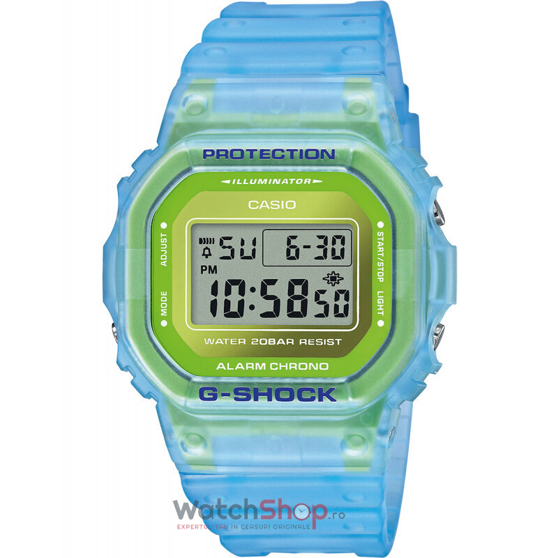 Ceas Casio Original Barbatesc Sport Verde G-SHOCK DW-5600LS-2ER Quartz cu Comanda Online