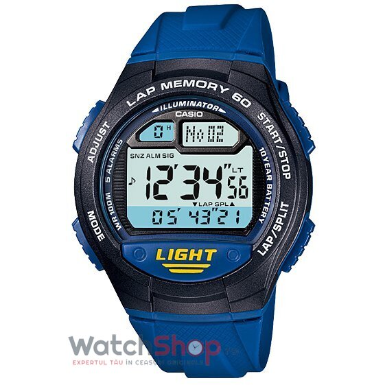 Ceas Casio Sport Barbatesc W-734-2AVEF Gri Quartz cu Comanda Online