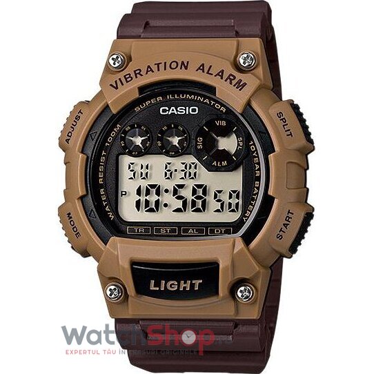 Ceas Casio Sport Barbatesc W-735H-5AVEF Vibration Alarm Gri Quartz cu Comanda Online