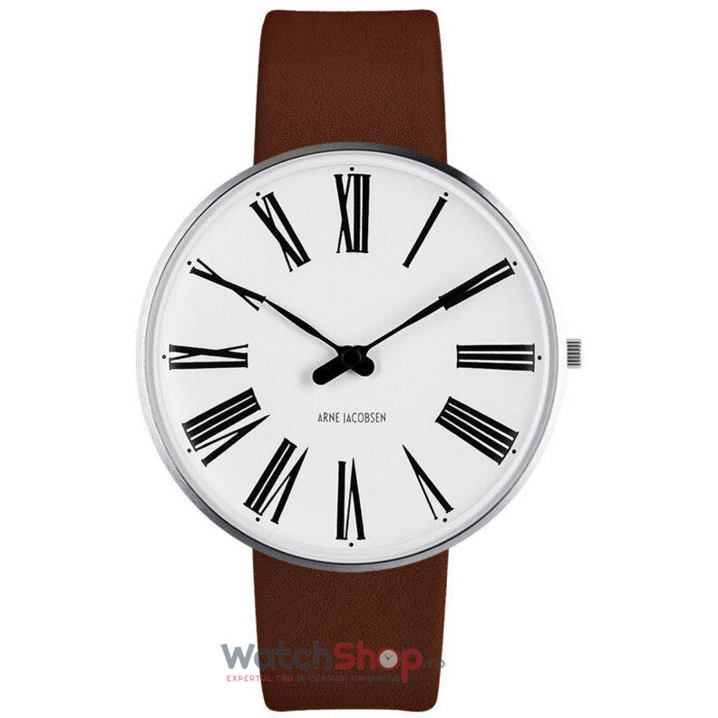 Ceas Casual Arne Jacobsen Barbatesc ROMAN 53302-2007 Alb Quartz Original cu Comanda Online