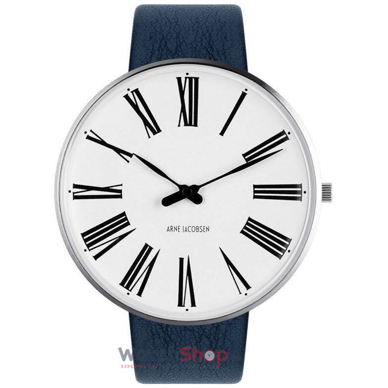 Ceas Casual Arne Jacobsen Barbatesc ROMAN 53303-2204 L Blue Alb Quartz Original cu Comanda Online