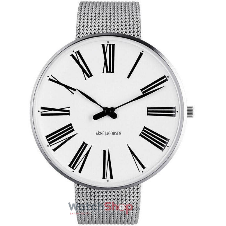 Ceas Casual Arne Jacobsen Barbatesc ROMAN 53303-2208 Mesh L Alb Quartz Original cu Comanda Online