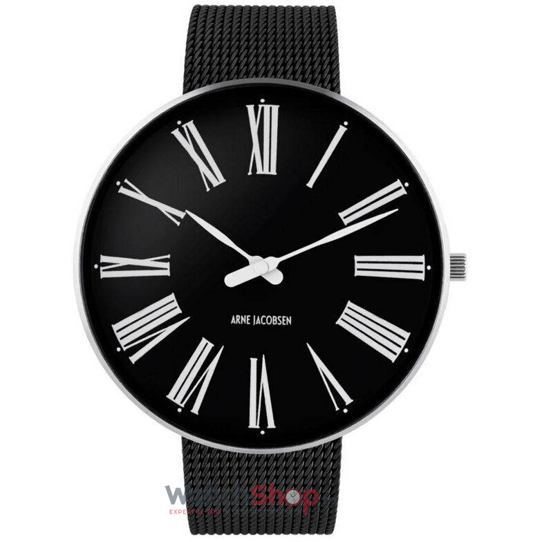 Ceas Casual Arne Jacobsen Barbatesc ROMAN 53306-2210 Mesh L Negru Quartz Original cu Comanda Online