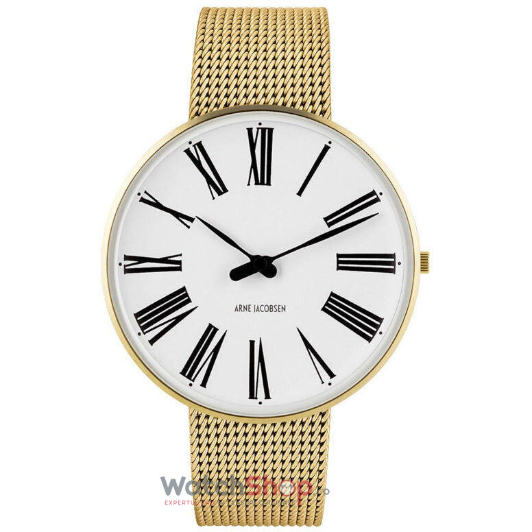 Ceas Casual Arne Jacobsen Barbatesc ROMAN 53308-2009 Mesh M Alb Quartz Original cu Comanda Online