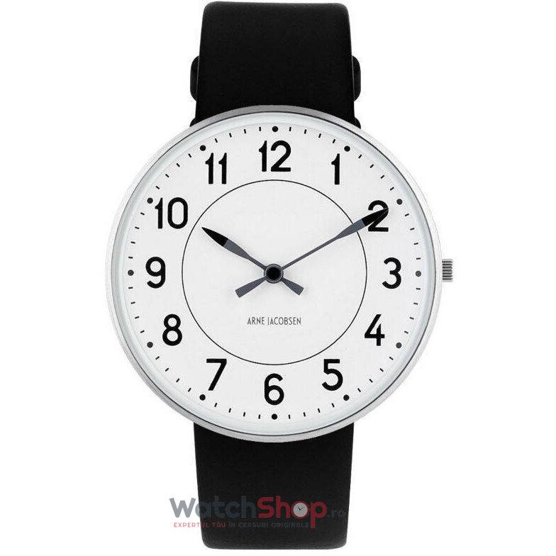 Ceas Casual Arne Jacobsen Barbatesc STATION 53402-2001 Alb Quartz Original cu Comanda Online