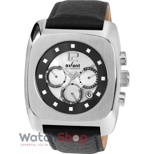 Ceas Casual Axcent Barbatesc DOWNTOWN X88001-637 Argintiu Quartz Original cu Comanda Online