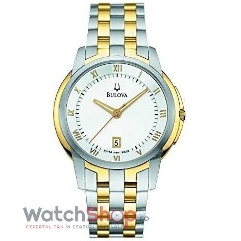 Ceas Casual Bulova Barbatesc 65B100 Alb Quartz Original cu Comanda Online