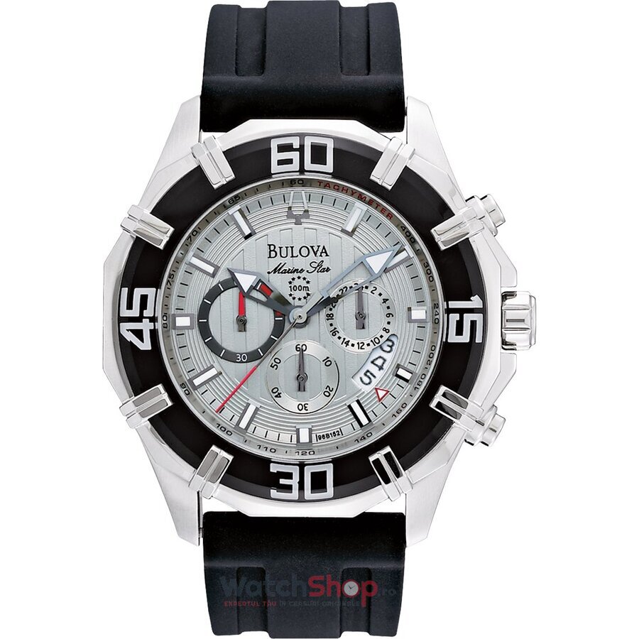 Ceas Casual Bulova Barbatesc 96B152 Marine Star Argintiu Quartz Original cu Comanda Online