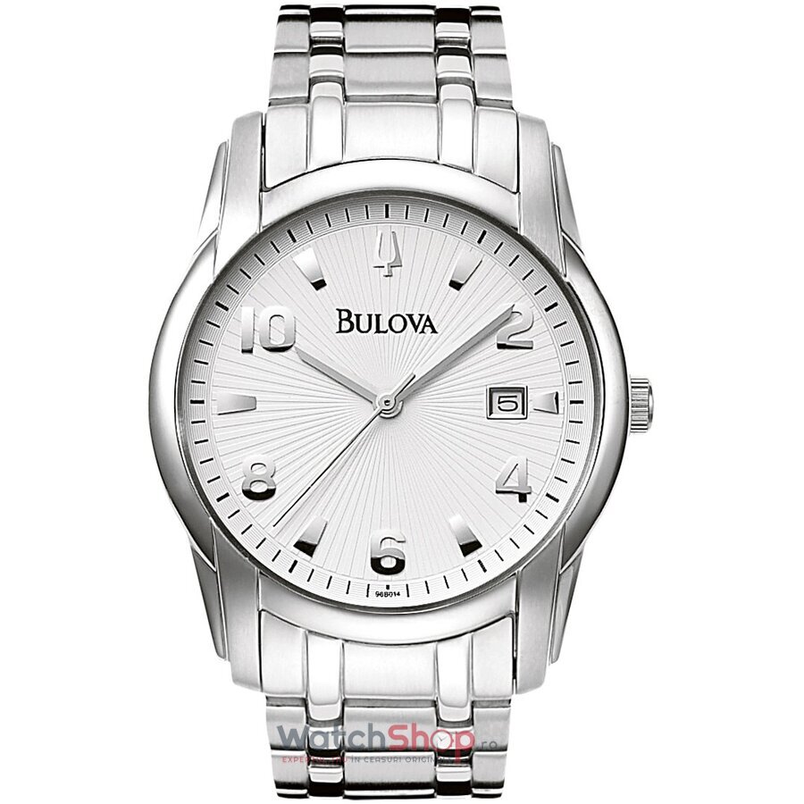 Ceas Casual Bulova Barbatesc DRESS 96B014 Argintiu Quartz Original cu Comanda Online