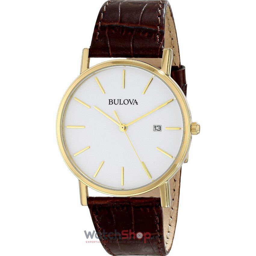 Ceas Casual Bulova Barbatesc DRESS 97B100 Alb Quartz Original cu Comanda Online