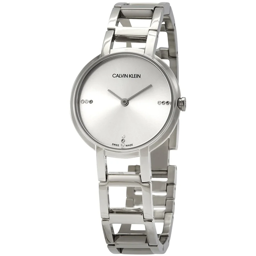 Ceas Casual CALVIN KLEIN CHEERS DIAMONDS K8N2314W Argintiu de Dama Original cu Comanda Online