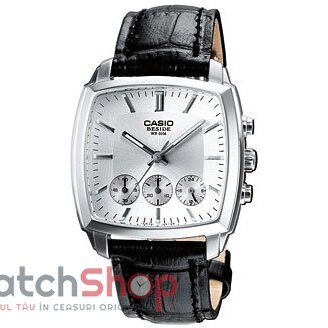 Ceas Casual Casio Barbatesc BESIDE BEM-505L-7AVDF Alb Quartz Original cu Comanda Online