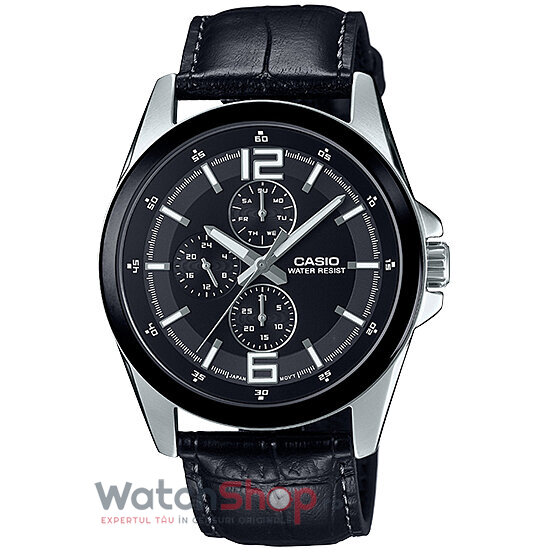 Ceas Casual Casio Barbatesc MTP-E306L-1ADF Albastru inchis Quartz Original cu Comanda Online