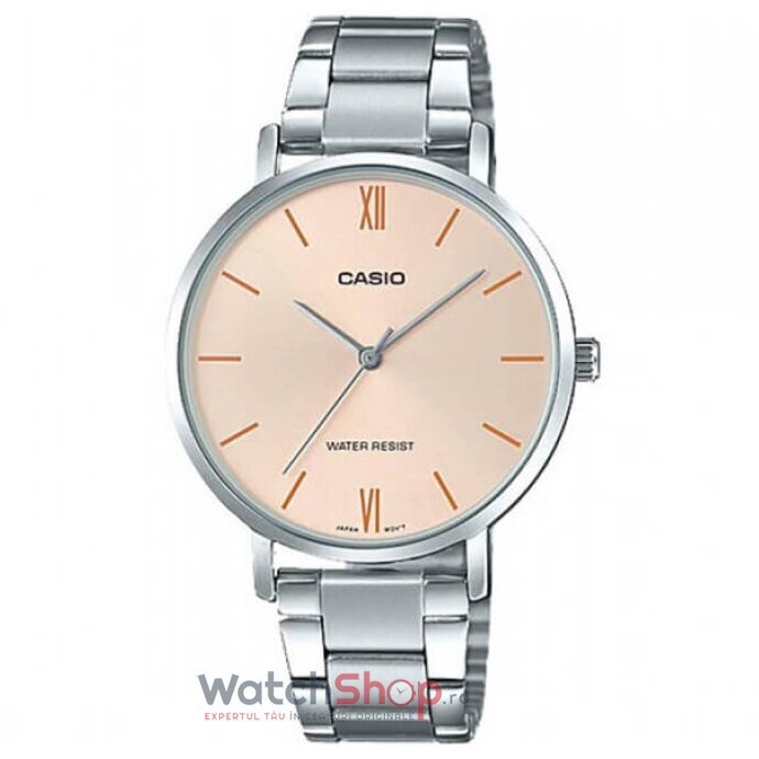 Ceas Casual Casio DRESS LTP-VT01D-4B Aur roz de Dama Original cu Comanda Online