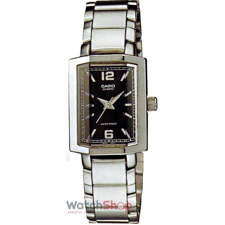 Ceas Casual Casio LTP-1233D-1ADF Negru de Dama Original cu Comanda Online