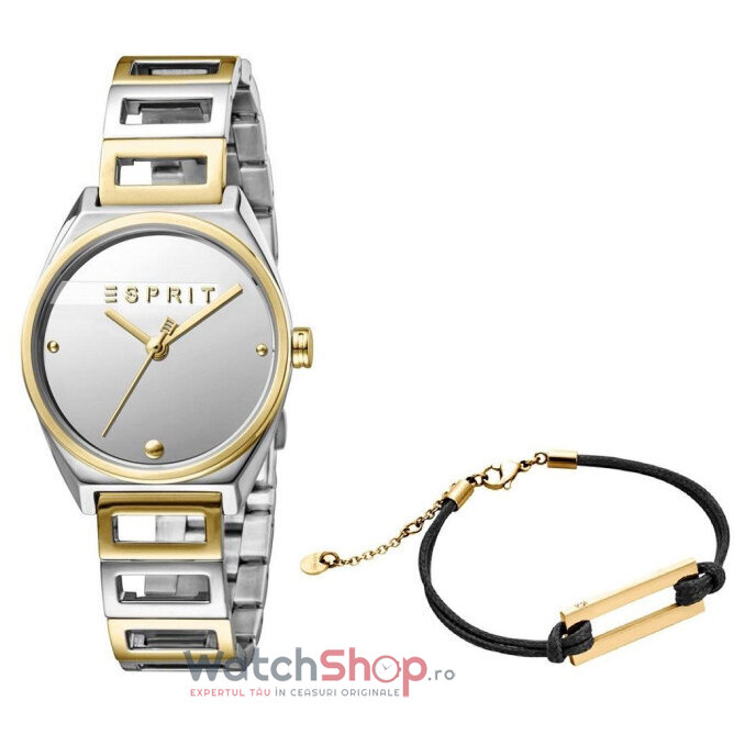 Ceas Casual ESPRIT SLICE MINI Set ES1L058M0045 Set Argintiu de Dama Original cu Comanda Online