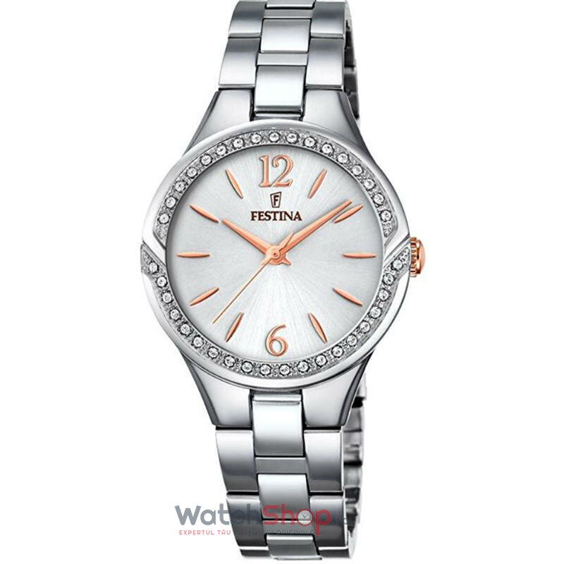 Ceas Casual Festina Mademoiselle F20246/1 Argintiu de Dama Original cu Comanda Online