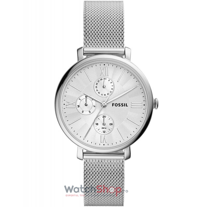 Ceas Casual Fossil JACQUELINE ES5099 Multifunction Argintiu de Dama Original cu Comanda Online