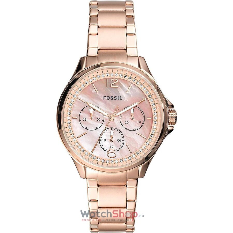 Ceas Casual Fossil SADIE ES4779 Aur roz de Dama Original cu Comanda Online