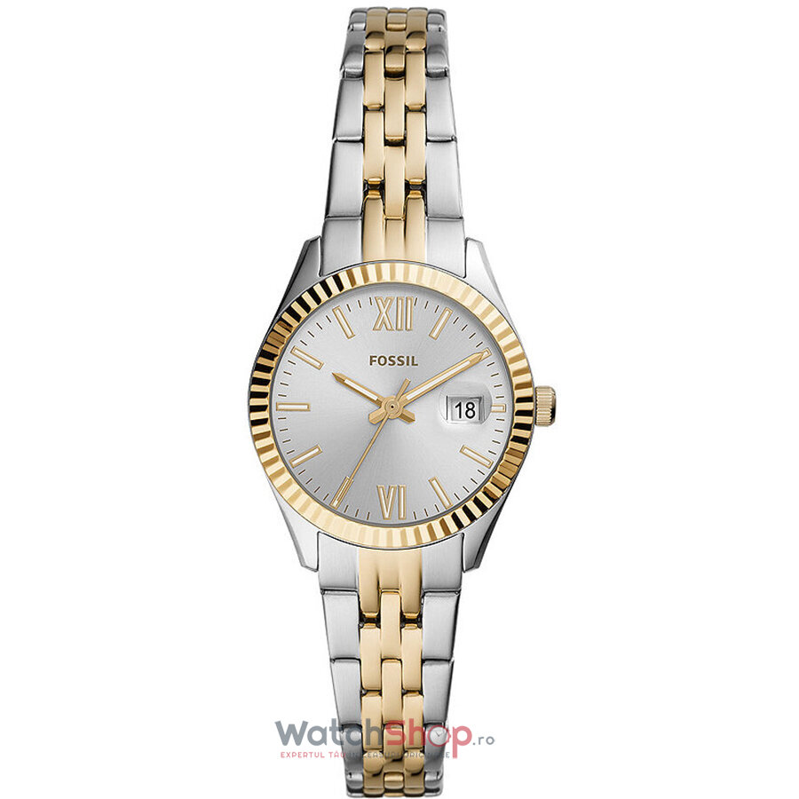 Ceas Casual Fossil SCARLETTE MICRO ES4990 Argintiu de Dama Original cu Comanda Online