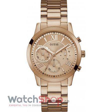 Ceas Casual Guess W1070L3 Aur roz de Dama Original cu Comanda Online