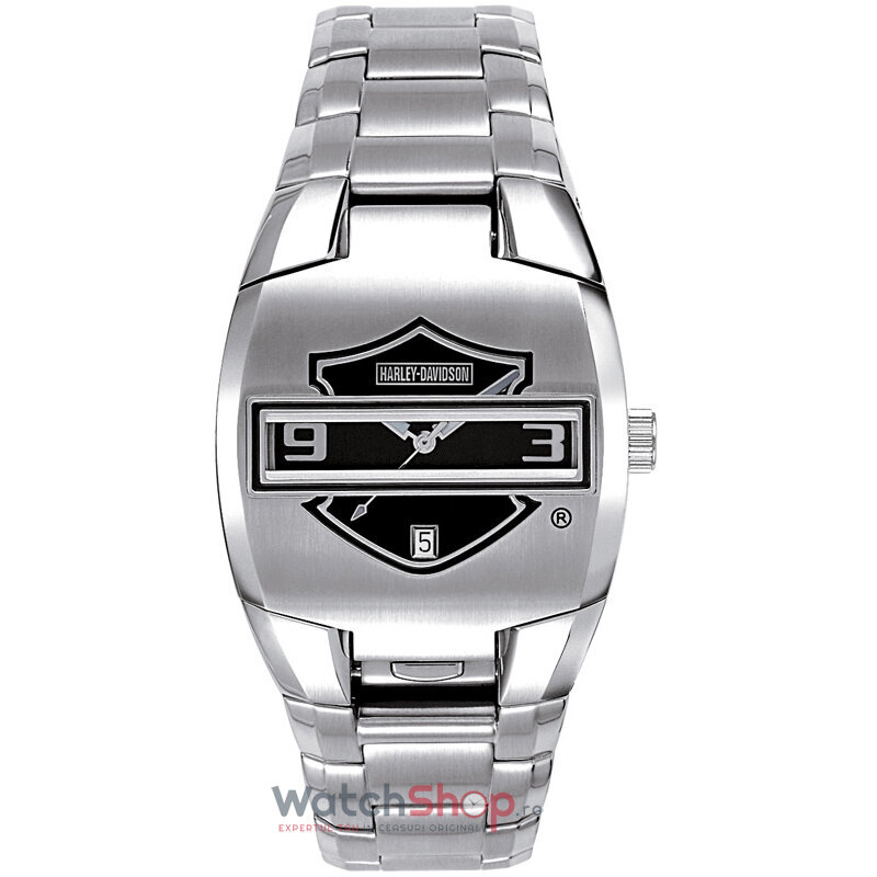 Ceas Casual Harley-Davidson Barbatesc BRACELET 76B35 Negru Quartz Original cu Comanda Online