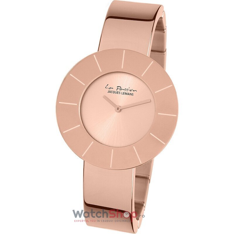 Ceas Casual Jacques Lemans LA PASSION LP-128B Aur roz de Dama Original cu Comanda Online