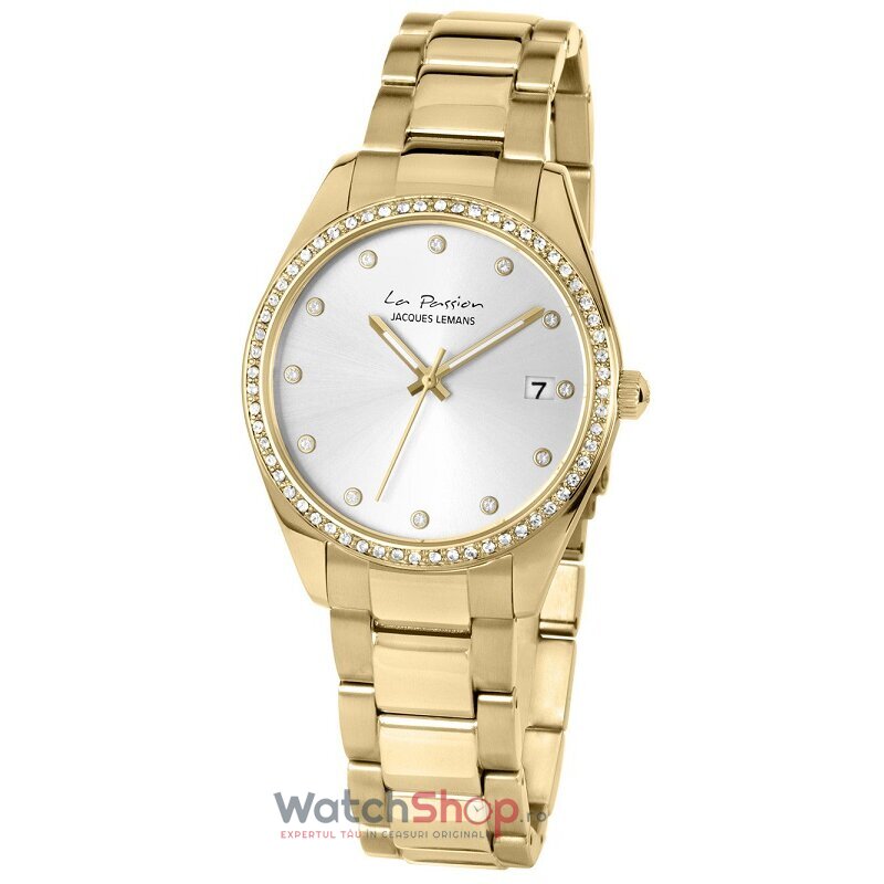 Ceas Casual Jacques Lemans LA PASSION LP-133I Argintiu de Dama Original cu Comanda Online