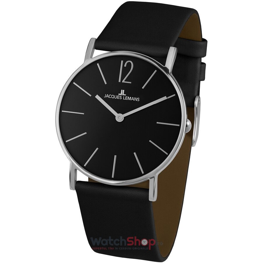 Ceas Casual Jacques Lemans York 1-2030A Negru de Dama Original cu Comanda Online