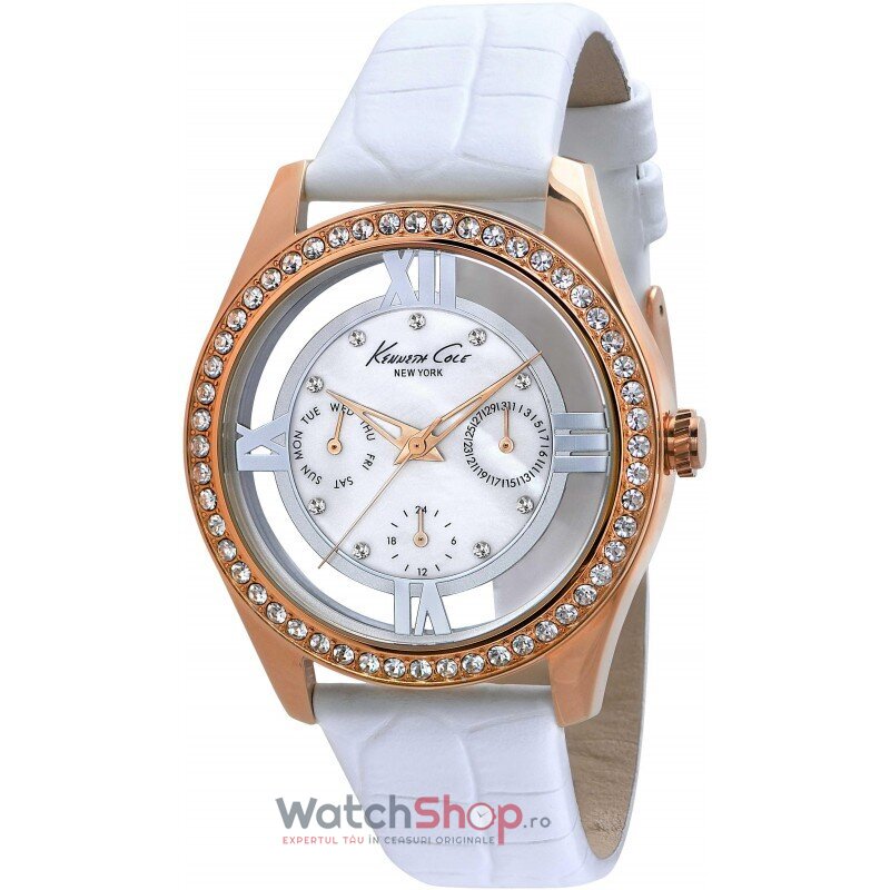 Ceas Casual Kenneth Cole IKC2794 Alb de Dama Original cu Comanda Online