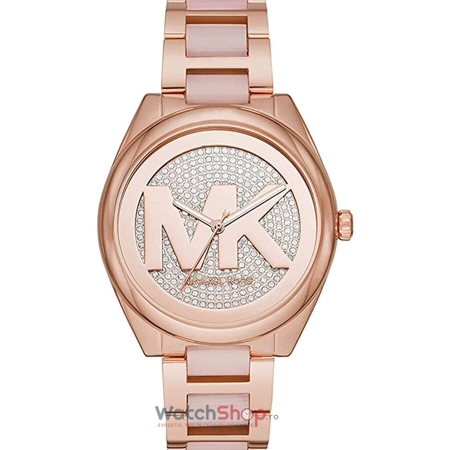 Ceas Casual Michael Kors JANELLE MK7089 Aur roz de Dama Original cu Comanda Online