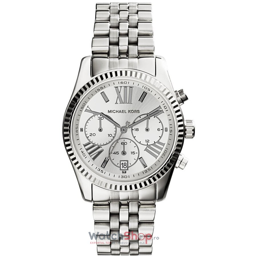 Ceas Casual Michael Kors LEXINGTON MK5555 Argintiu de Dama Original cu Comanda Online