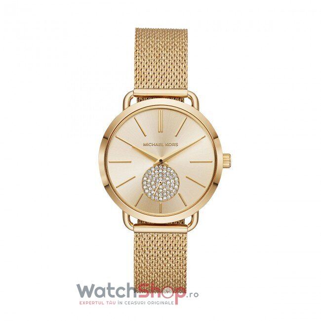 Ceas Casual Michael Kors PORTIA MK3844 Auriu de Dama Original cu Comanda Online