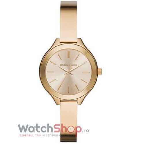 Ceas Casual Michael Kors RUNWAY MINI MK3455 Auriu de Dama Original cu Comanda Online