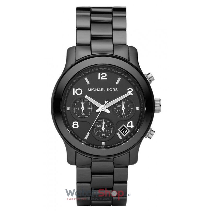 Ceas Casual Michael Kors RUNWAY MK5162 Chronograph Negru de Dama Original cu Comanda Online