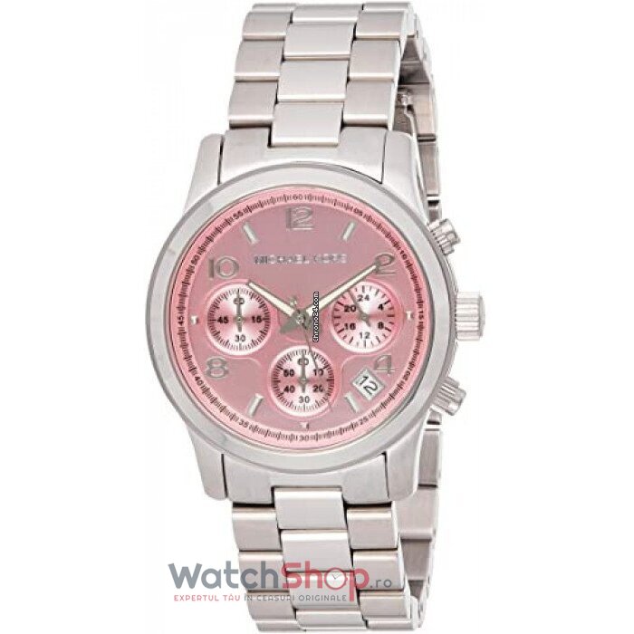 Ceas Casual Michael Kors RUNWAY MK5198 Chronograph Roz de Dama Original cu Comanda Online