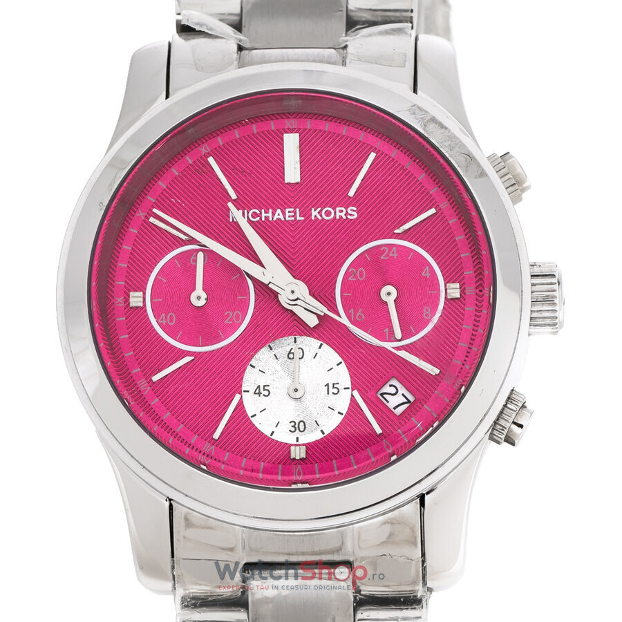 Ceas Casual Michael Kors RUNWAY MK6160 Chronograph Roz de Dama Original cu Comanda Online