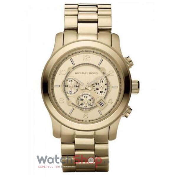 Ceas Casual Michael Kors RUNWAY MK8077 Auriu de Dama Original cu Comanda Online