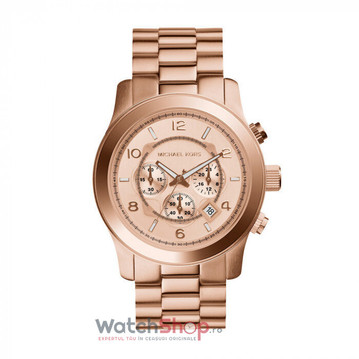 Ceas Casual Michael Kors RUNWAY MK8096 Aur roz de Dama Original cu Comanda Online