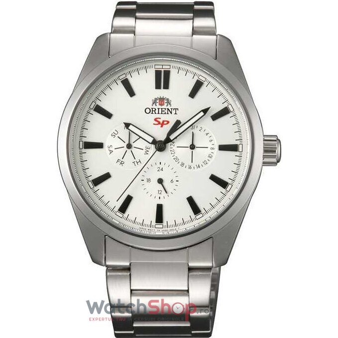 Ceas Casual Orient Barbatesc DESIGN FUX00005W0 Alb Quartz Original cu Comanda Online