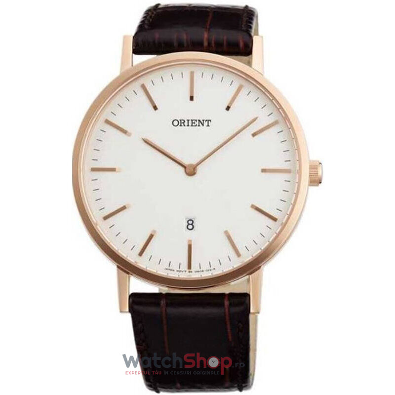 Ceas Casual Orient Barbatesc DESIGN GW05002W Alb Quartz Original cu Comanda Online