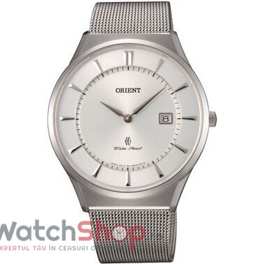 Ceas Casual Orient Barbatesc DRESSY GW03005W Argintiu Quartz Original cu Comanda Online