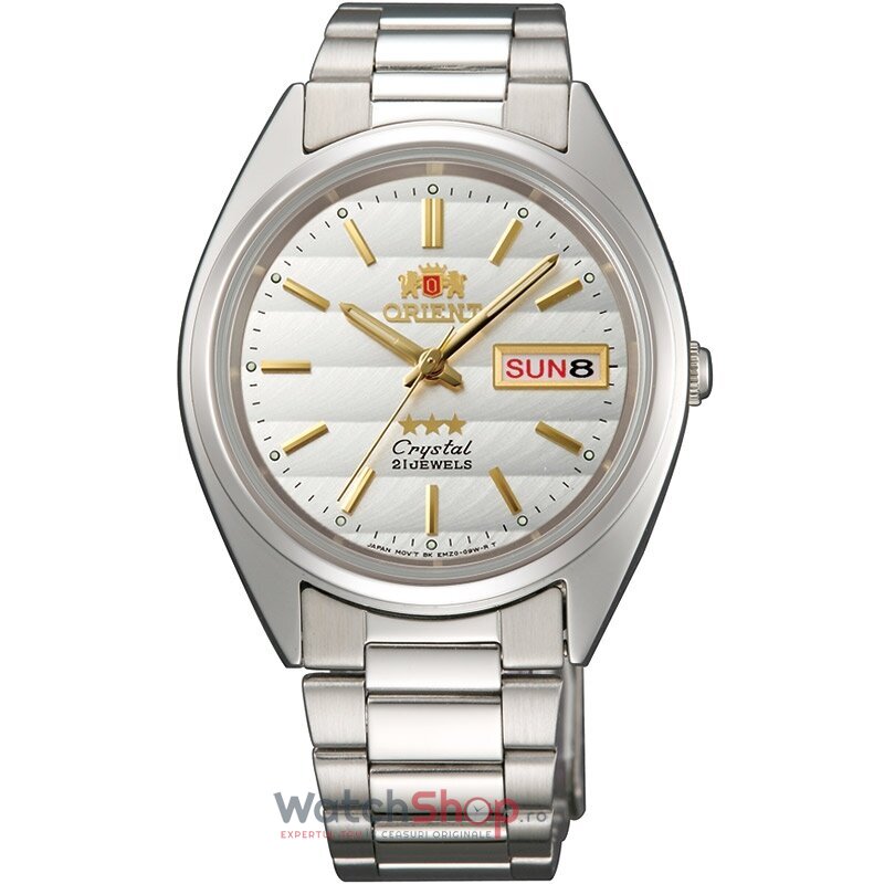 Ceas Casual Orient Barbatesc THREE STAR FAB00007W9 Argintiu Automatic Original cu Comanda Online