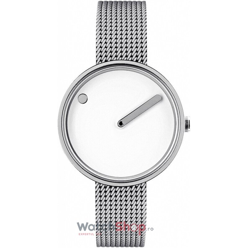 Ceas Casual PICTO 43363-0812 Steel Mesh 30mm Alb de Dama Original cu Comanda Online