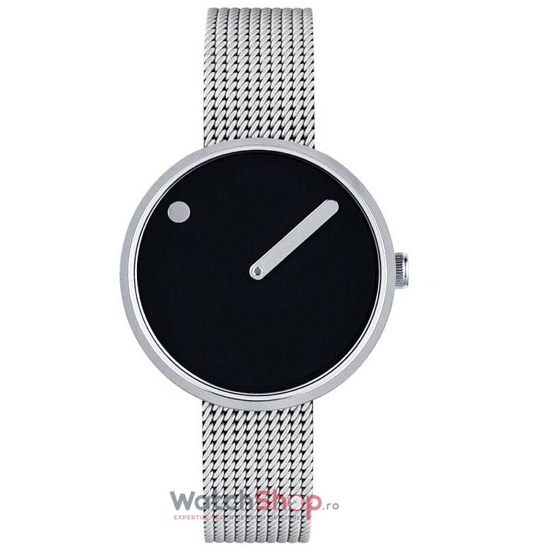 Ceas Casual PICTO 43369-0812 Steel Mesh 30mm Negru de Dama Original cu Comanda Online