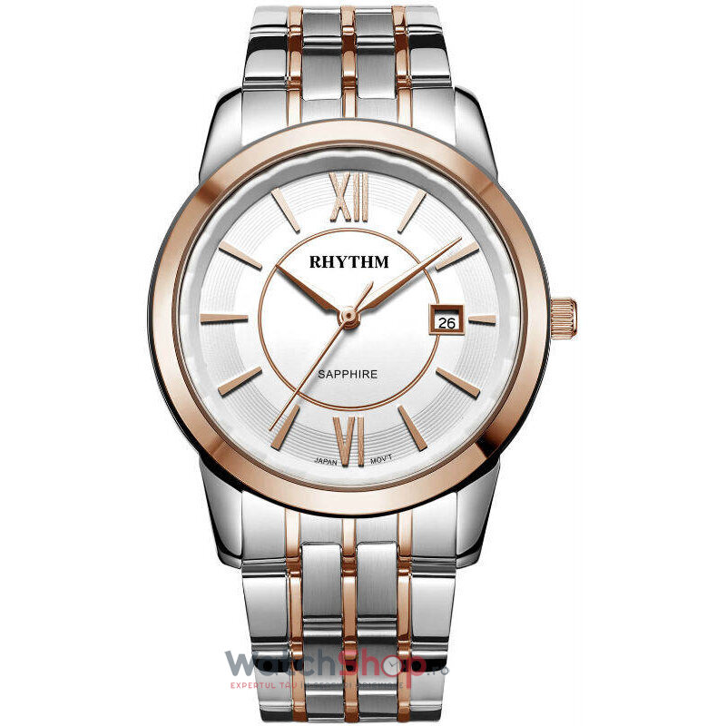 Ceas Casual RHYTHM Barbatesc G1303S05 Argintiu Quartz Original cu Comanda Online