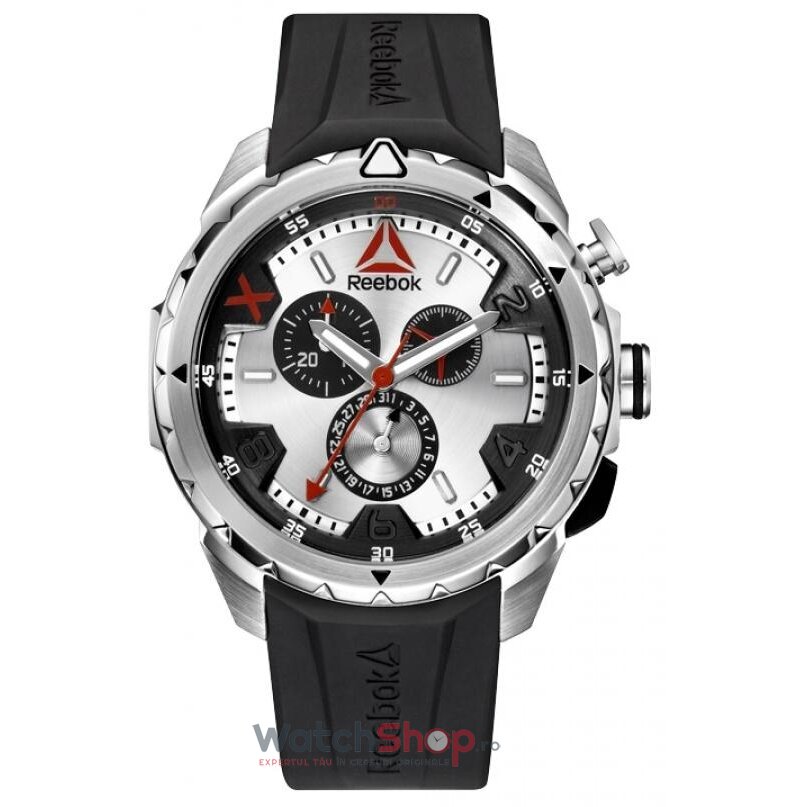 Ceas Casual Reebok Barbatesc IMPACT RD-IMP-G6-S1IB-1B Chrono Argintiu Quartz Original cu Comanda Online