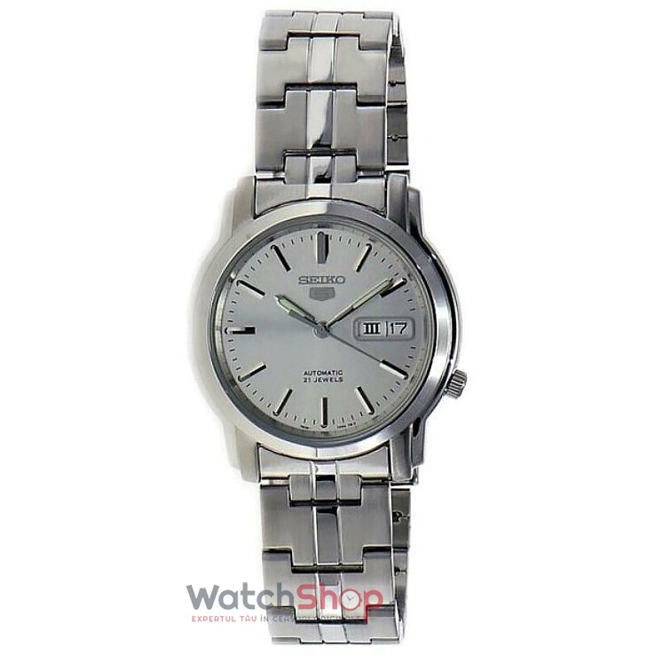 Ceas Casual Seiko Barbatesc SEIKO 5 SNKK65K1 Argintiu Automatic Original cu Comanda Online